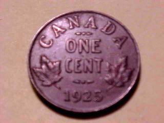 1925 Canadian Small Cent 