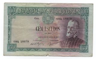 Portugal 100 Escudos 1957 Pick 159 Look Scans photo