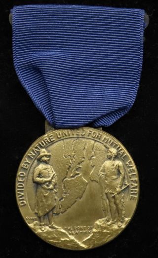 1931 Bayonne Bridge Dedication Medal With Ribbon 1 1/4 