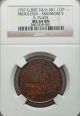 Great Britain Middlesex.  Skidmore ' S 1/2 Penny Token 1797 Ngc Ms64 Bn Thick Flan UK (Great Britain) photo 1