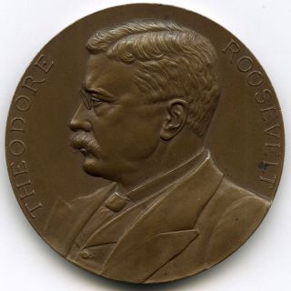 Scarce 1905 Theodore Roosevelt Official Inaugural Medal,  Jos.  K.  Davison’s Sons photo