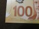 2011 $100 Bill Bank Note Canada Radar Bill Fkf7827287 Polymer Note Gem Unc Canada photo 10