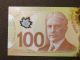 2011 $100 Bill Bank Note Canada Radar Bill Fkf7827287 Polymer Note Gem Unc Canada photo 8