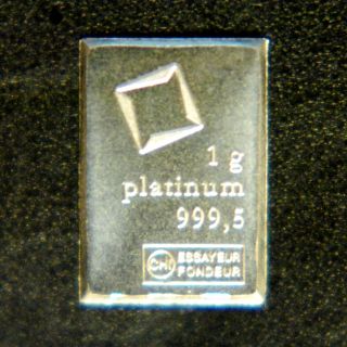 Platinum 1 Gram Valcambi Suisse Combibar 1g Pt 999,  5 - Exact Bar In Picture photo