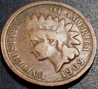 1909 Indian Head Cent Last Year Of The Series photo
