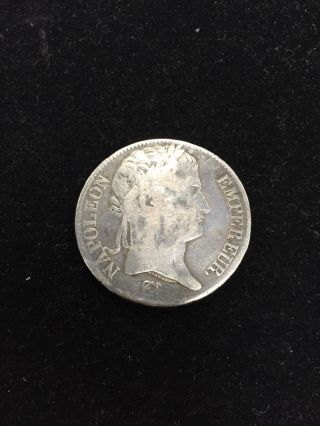 1815 French 1st Empire Napoleon Silver Coin; Ungraded; See Photos Rare Coin photo