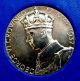 1937 George Vi & Queen Elizabeth Coronation Silver Medal Royal W/ Red Box Exonumia photo 2