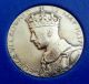 1937 George Vi & Queen Elizabeth Coronation Silver Medal Royal W/ Red Box Exonumia photo 3