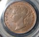 Straits Settlements 1897 1 Cent Pcgs Ms - 63 Rb Very Scarce In Uncirculated Asia photo 1