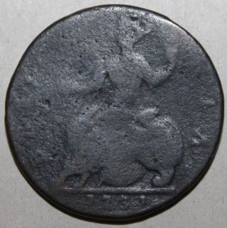 British Half Penny Coin,  1730 (?) - Km 566 - George Ii - United Kingdom Uk 1/2 photo