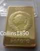 24k Cccp Soviet Russian Federation Ussr Gold Plated Bar Kremlin Stalin золото Gold photo 5