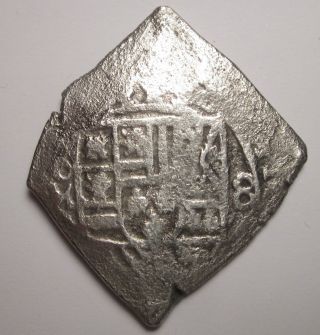 8 Reales 1715 Fleet Shipwreck Treasure Coin Mel Fisher Cobb Coin photo