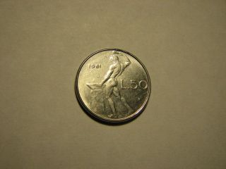 1981 Italy - 50 Lire Coin photo