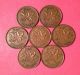 1937,  40,  43,  45,  47ml,  50 &52 Canada Cents King George Vl No Tax Copper Pennies Coins: Canada photo 2