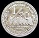 1997 Rhm Platinum Hawaii 1/20 Puela Kalakaua I King Gem Proof Coin - Rare Platinum photo 1