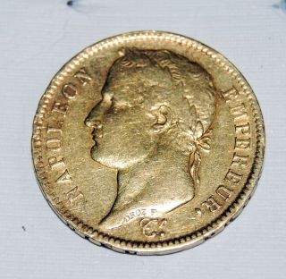 Rare 1811,  France (first Empire),  Napoleon I Heavy Gold 40 Francs Coin – 13 Gm photo