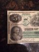 1872 $5 State Of South Carolina Columbia Note Obsolete Revenue Bond Scrip Unc Nr Stocks & Bonds, Scripophily photo 3