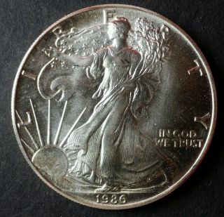 1986 $1 American Silver Eagle Dollar photo