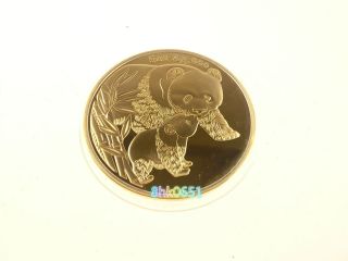 China 5oz Gold Silver Chinese Foundry 2004 Panda Coin 01 photo
