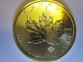 2015 1 Oz Gold Canadian Maple Leaf photo