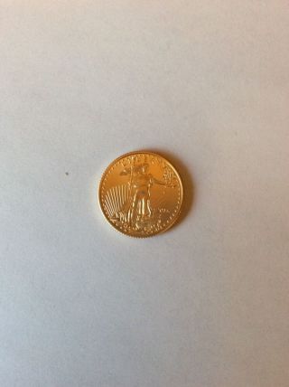 2015 1/4 Oz Gold American Eagle $10 Coin photo