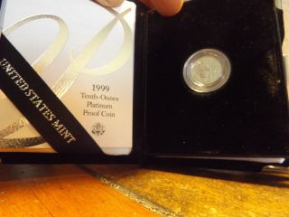 1999 1/10 Oz Platinum Proof Coin photo
