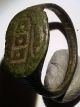 Ancient Roman Empire Bronze Ring Inscription Spiral Lines 200 - 400ad 22mm Coins & Paper Money photo 1