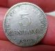 1896 (puerto Rico) Pgv (silver) 5 Centavos - - - - Very Scarce - - - One Year - - - - - North & Central America photo 3