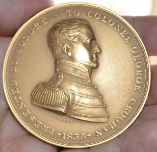 Colonel George Croghan Us Hero War 1812 Battle Of Sandusky Bronze Medal photo