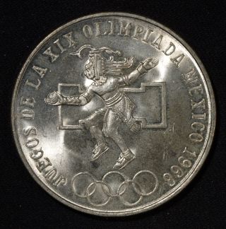 1968 Mexico Silver 25 Pesos,  Olympics Choice Bu photo