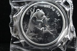 1995 China 1oz Silver Chinese Panda Coin photo