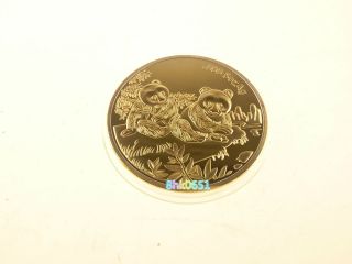 China 5oz Gold Silver Chinese Foundry 1995 Panda Coin 02 photo