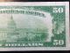 $50 Gold Seal Certificate Fifty Dollar Bill 1928 Woods Mellon Small Note (2246) Large Size Notes photo 7