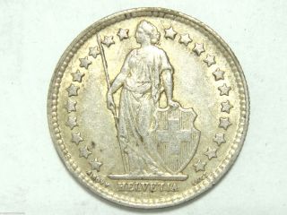 1940 Switzerland 1/2 Franc,  Silver photo