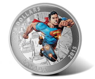 2015 Canada $20 Superman Action Comics 1 Fine Silver Coin photo