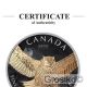 Canada 2015 $5 Great Horned Owl 1 Oz Silver Color Birds Of Prey Mintage 100 V2 Coins: Canada photo 2