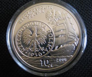 2005 Poland - 5 Zloty Of 1936 - 10zl Silver Proof photo