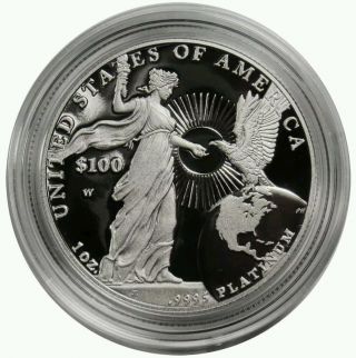 2015 W 1oz Platinum American Eagle Proof $100 Coin - Only 4000 Mintage/sold Out photo