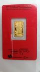2016 Pamp Suisse 5 Gram Gold Lunar Year Of Monkey Bar W/assay Certificatec000802 Gold photo 1