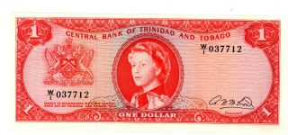 Trinidad And Tobago … P - 26b … 1 Dollar … L.  1964 … Xf - Au photo