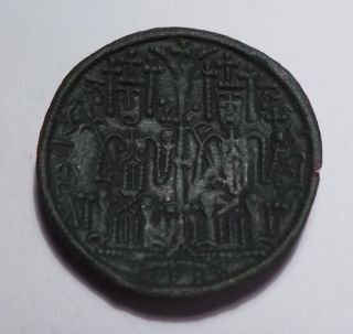 Hungarian Kingdom (Árpád House) Béla Iii.  1172 - 1196 Copper Coin Ef photo