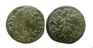 Poland Medieval Copper Coin Solidus 1664y.  (b557) photo