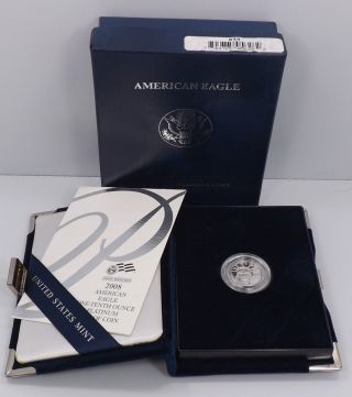2008 American Eagle One - Tenth Ounce $10 Proof Platinum Bullion Coin Us R4 photo