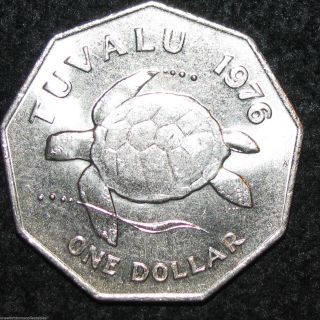 Tuvalu Dollar 1976 Oceanic World Coin (combine S&h) Bin - 2088 photo