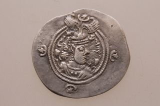 Sasanian Medieval Silver Coin Undefined photo