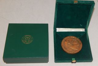 1981 President Ronald W Reagan Inaugural Bronze Medal W/ Box - 3 Inch photo
