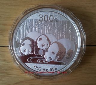 2013 China 1kg Silver Panda Coin With Box&coa photo