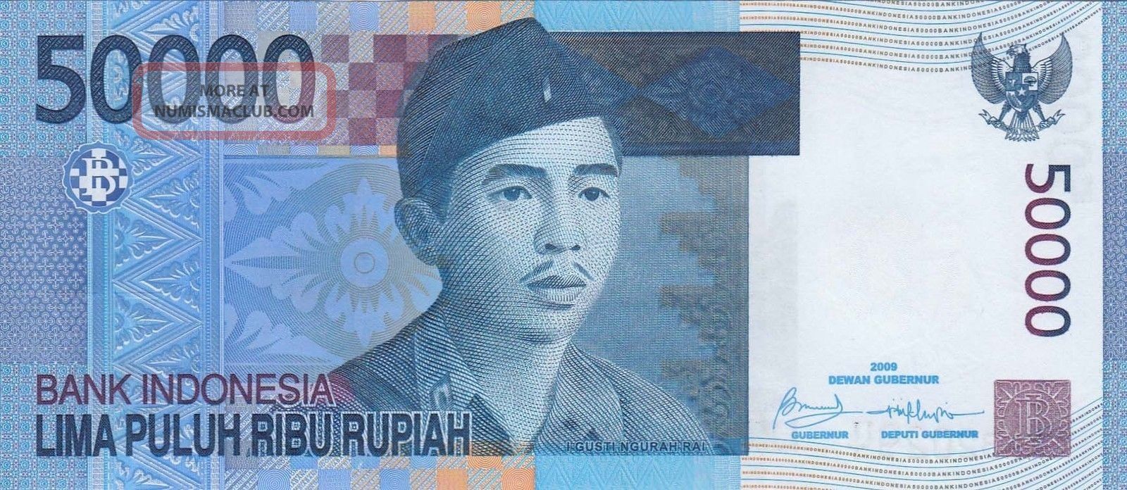 Indonesia 50000 Rupiah 2009 Pagodas On Beratan Lake In Bali pnew indonesia-50000-rupiah-2009-pagodas-on-beratan-lake-in-bali-pnew