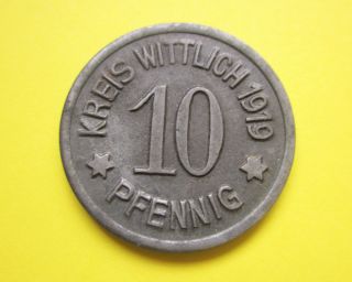 Germany Wittlich 5 Pfennig 1919 Notgeld Emergency Coin Exonum Token Rheinprovinz photo