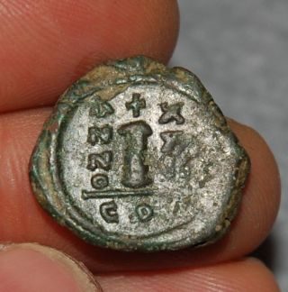 Byzantine Justinian I Decanummium Constantinopole Ae21 304 - 250 Bc photo